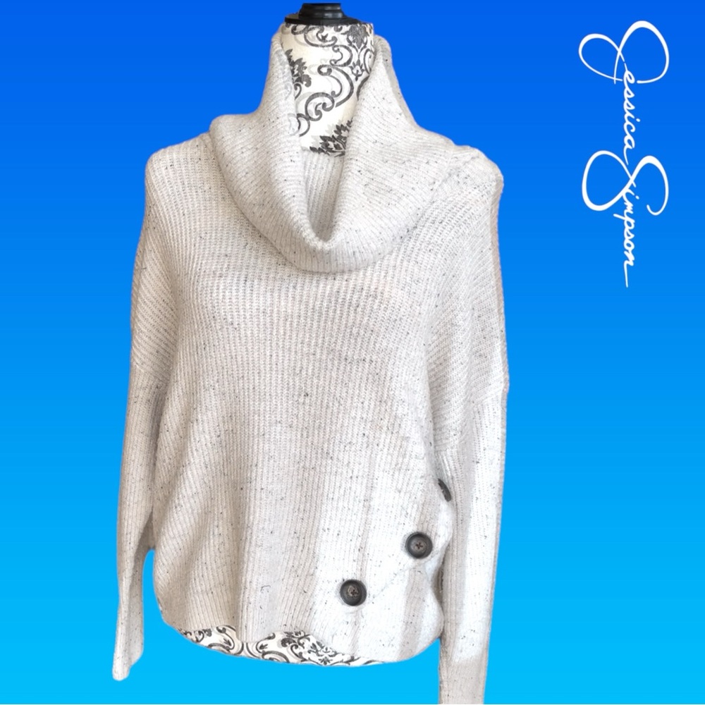 Jessica Simpson beige turtleneck - Picture 2 of 7